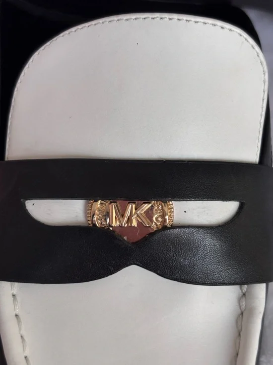 MICHAEL KORS Eden Colorblock Leather Penny Loafer-Style Slide Mule Shoe--NEW--7 - Picture 5 of 14